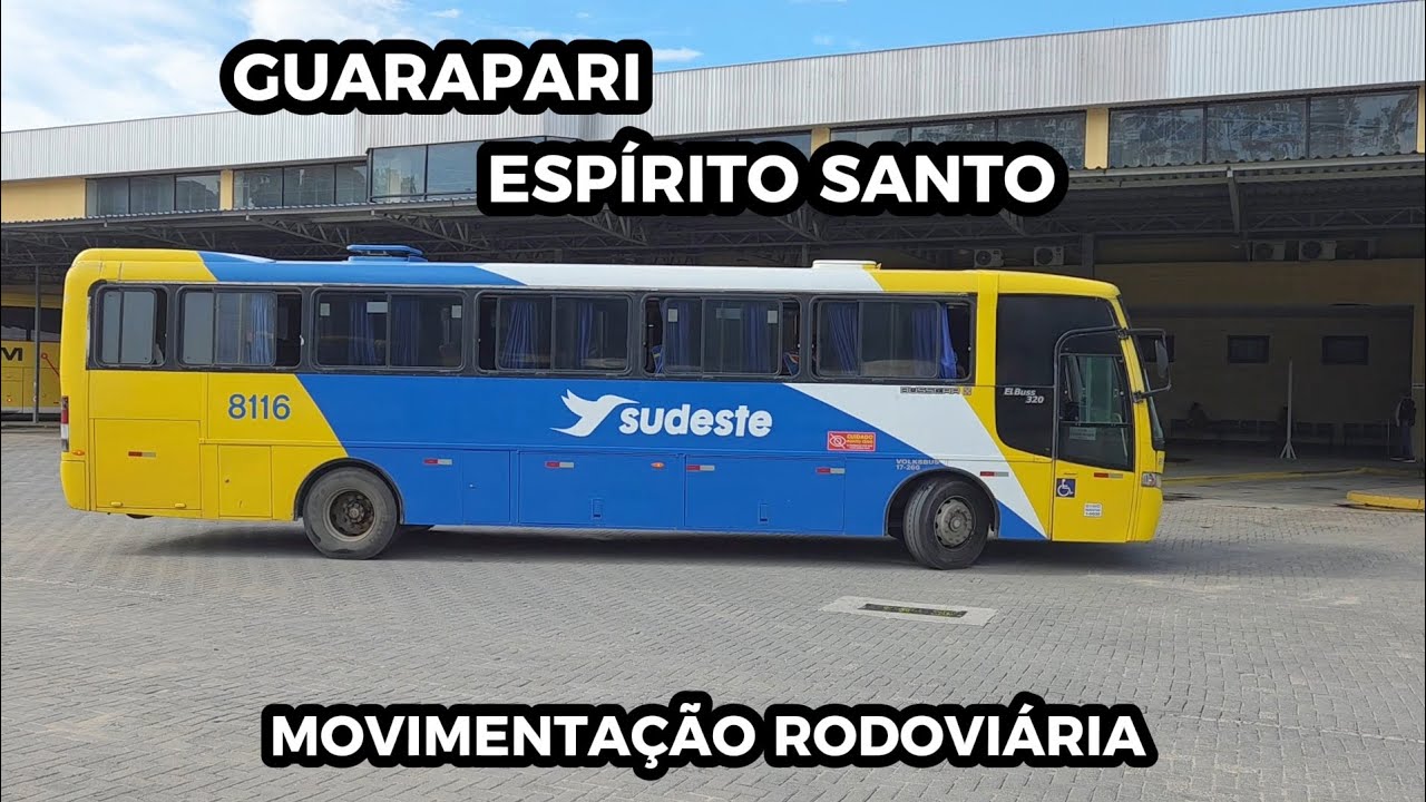 VOLTEI NA RODOVIÁRIA DE GUARAPARI ( ES ) E O MOVIMENTO DE ÔNIBUS RENDEU !