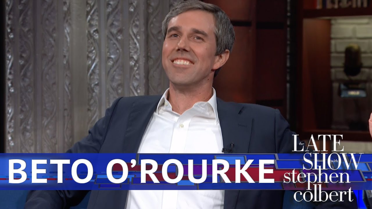 Beto O'Rourke Gets Debate Prep From Stephen Colbert