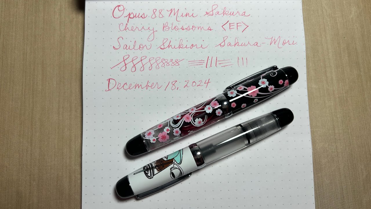 Opus 88 Mini Sakura Cherry Blossoms 🌸 New Pen Day 🌸