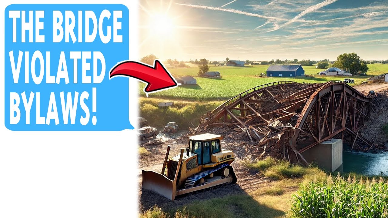 HOA Karen Bulldozed My Bridge On My Farm Property! I Fought Back And Won!