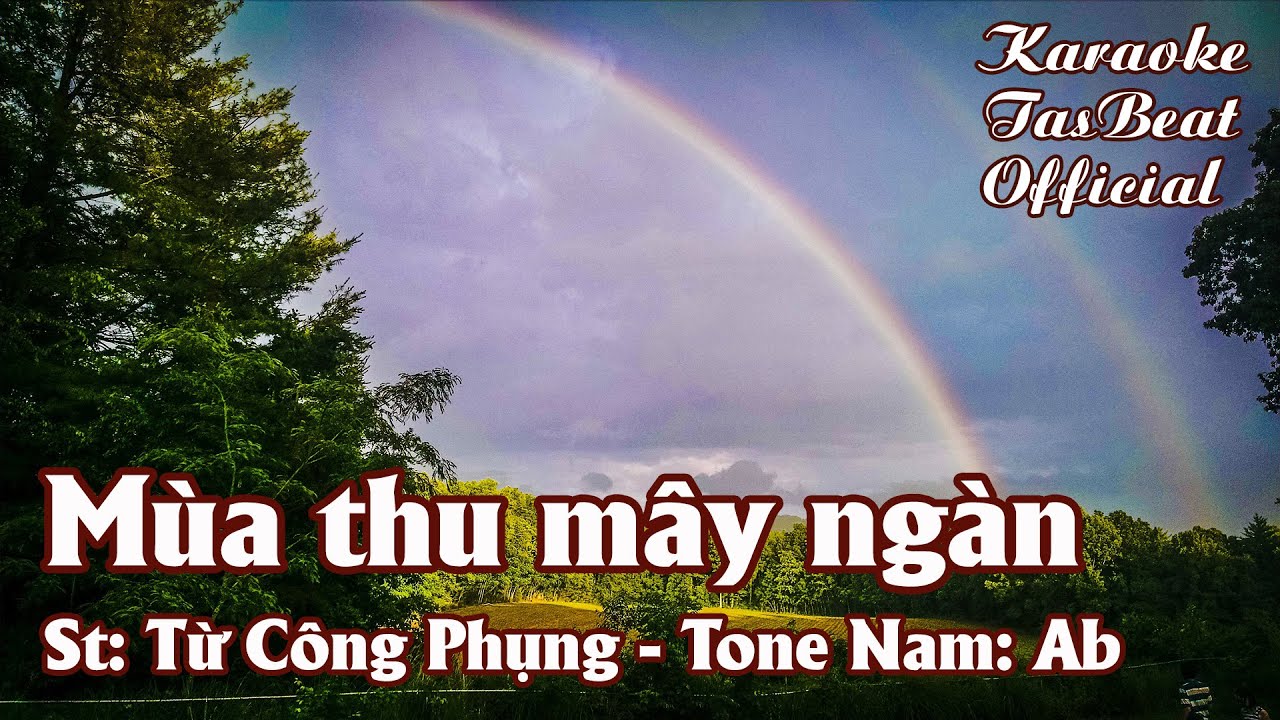 Karaoke Mùa Thu Mây Ngàn Tone Nam | TAS BEAT