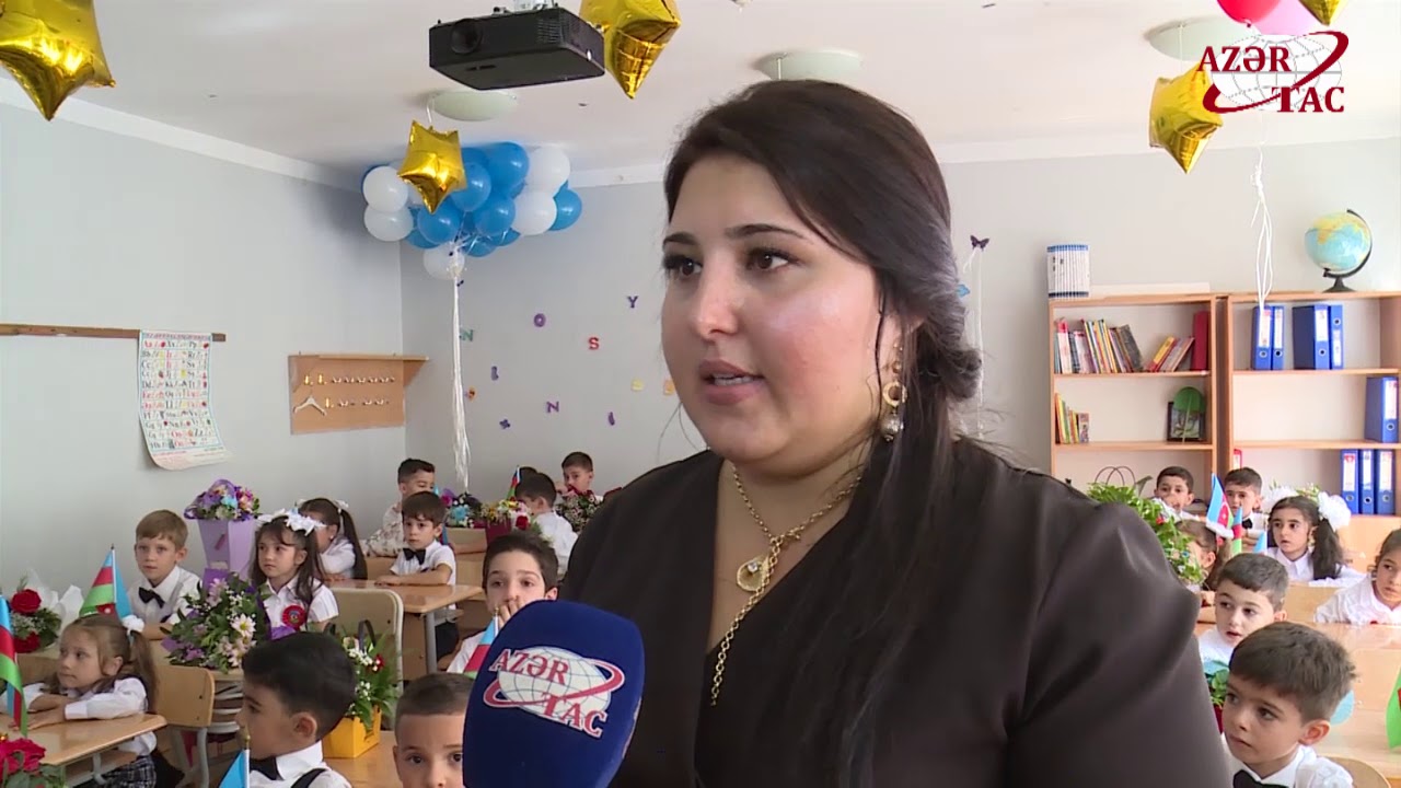 5 nömrəli tam orta məktəbə qədəm qoyan birincilər üçün “ilk zəng” çalınıb