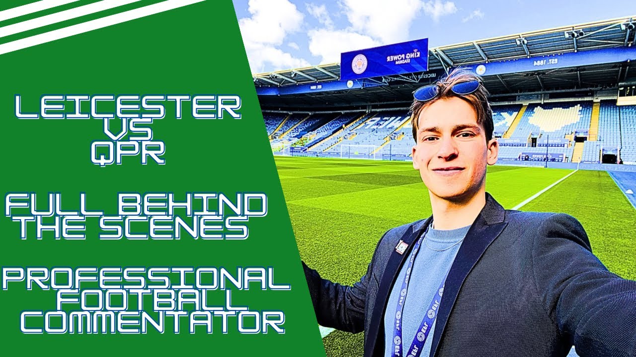 Commentating on @QPR Beating @LCFC! ⚽️🎙️ football commentator behind the scenes 