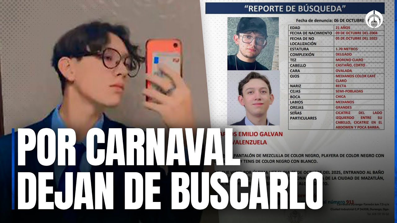 Caso Carlo Emilio: autoridades detienen su búsqueda por Carnaval de Mazatlán