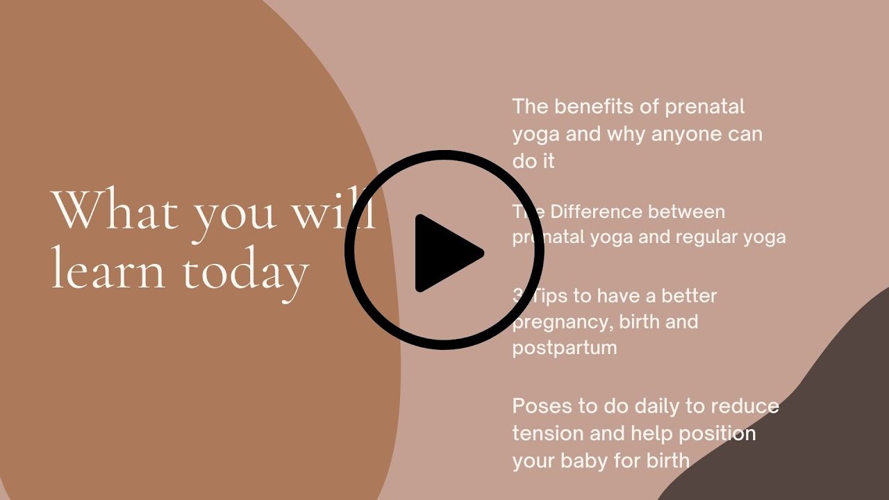 How to Have the Best Pregnancy + Birth Using Prenatal Yoga Workshop