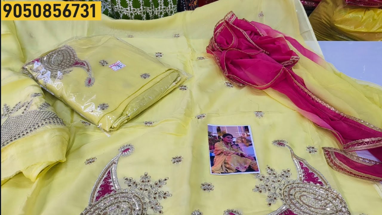 करवा स्पेशल(part -34)||बाजू वर्क के साथ हैंडवर्क में फैंसी सूट धमाका(28/09/2024)