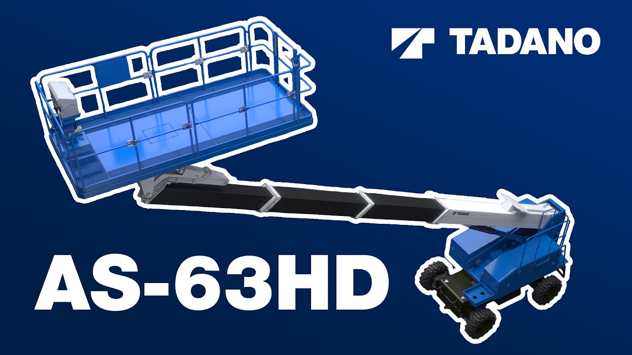 Tadano AS-63HD | Heavy-Duty 1-Ton Boom Lift with Unmatched Stability & Ease of Use