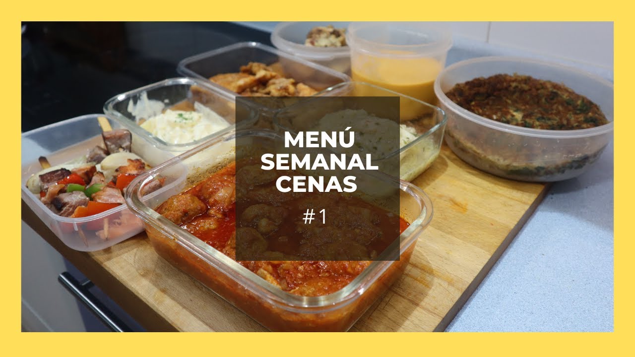 MENÚ SEMANAL | CENAS FÁCILES Y SANAS 🥑