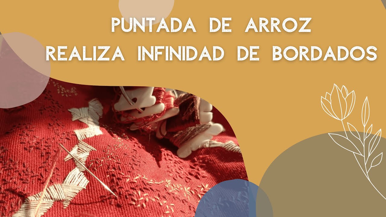 Puntada de arroz, borda infinidad de proyectos textiles con un solo gesto!