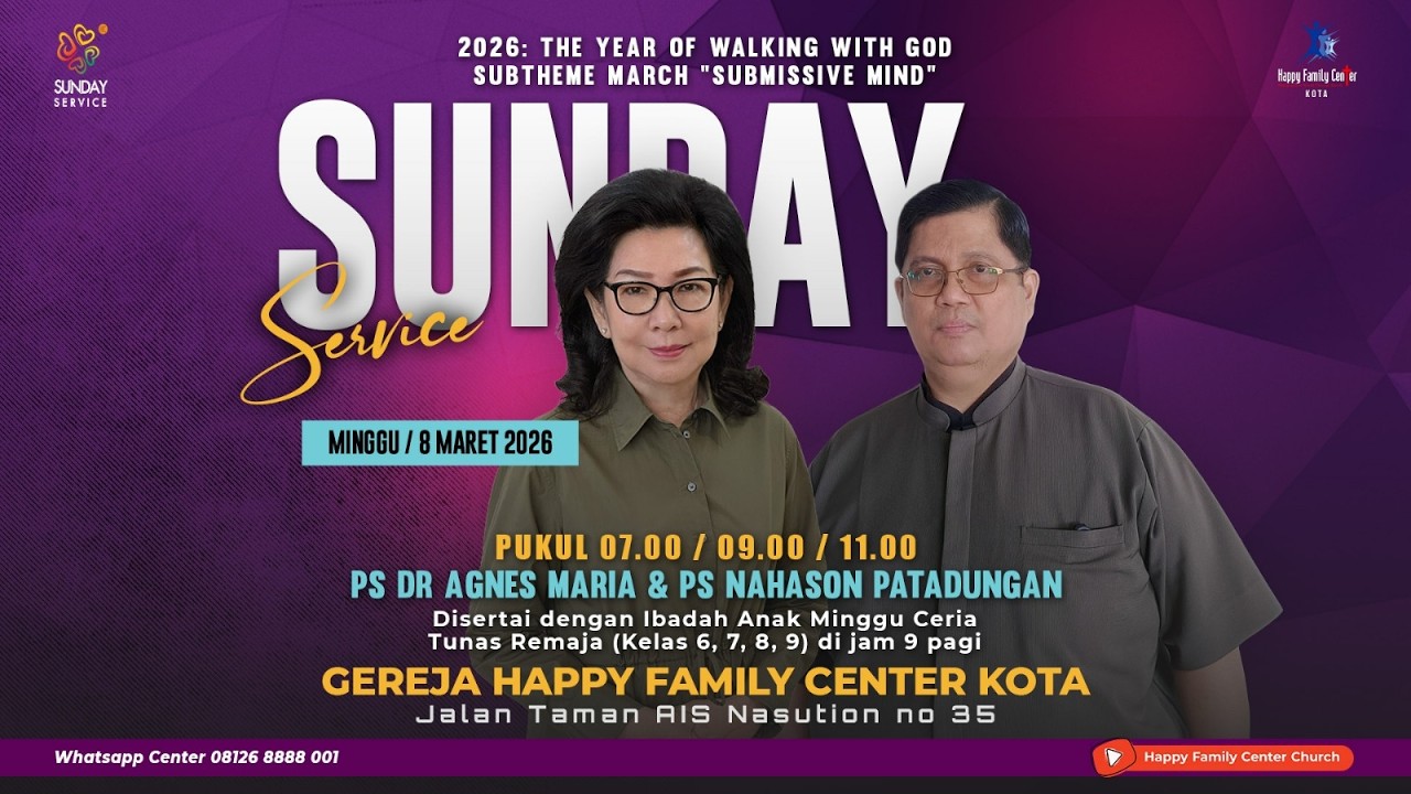 SUNDAY SERVICE 3 | 08 MARET 2026 | PK. 11.00 WIB | HFC KOTA
