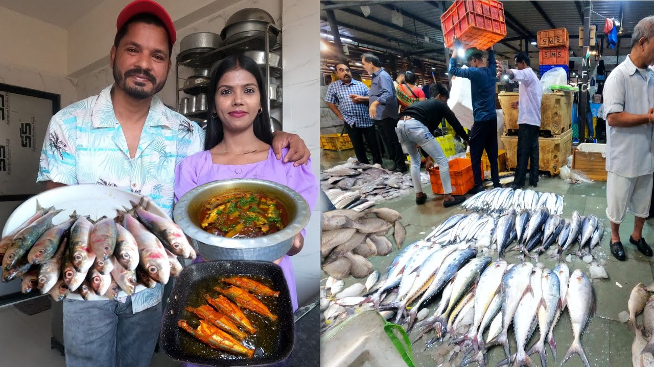 आम्ही गेलो CST मधल्या सर्वात मोठ्या फिश मार्केटला |अस्सल आगरी तारली कालवण, फ्राय | Sardine fish