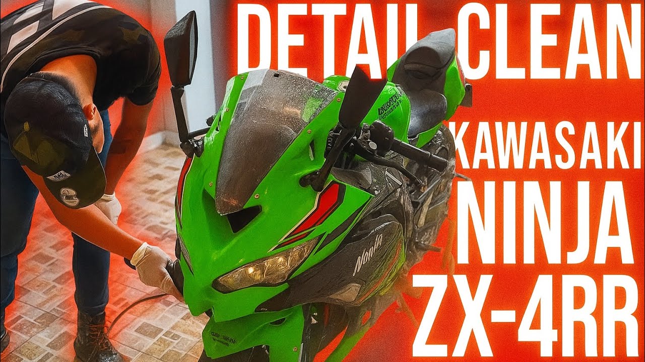 From Dirty to Showroom Shine Kawasaki Ninja ZX-4RR Detail Cleaning