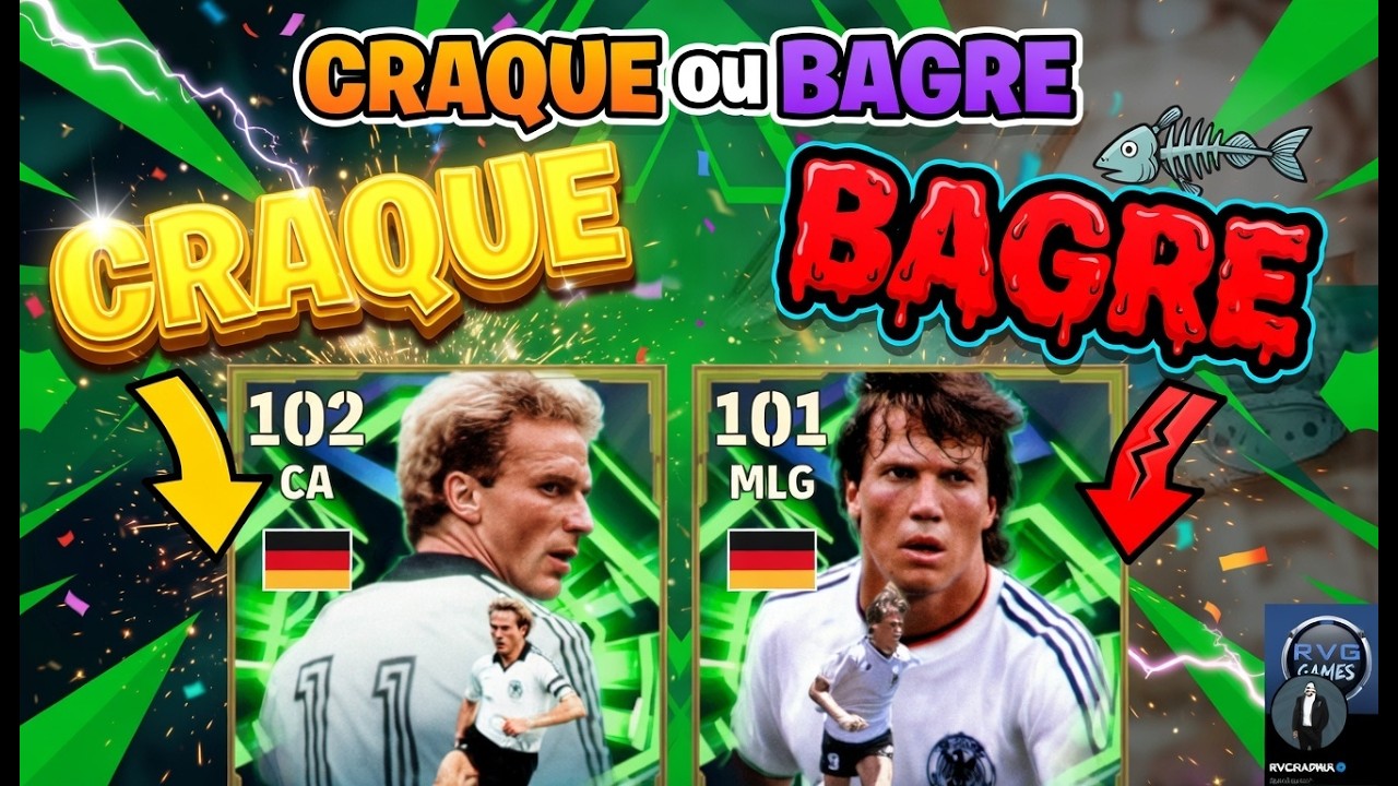 RUMMENIGGE e MATTHAUS - CRAQUE 🚀 ou BAGRE 🦈 ANALISE DAS CARTAS + LEVEL MAXIMO E COMO UPAR