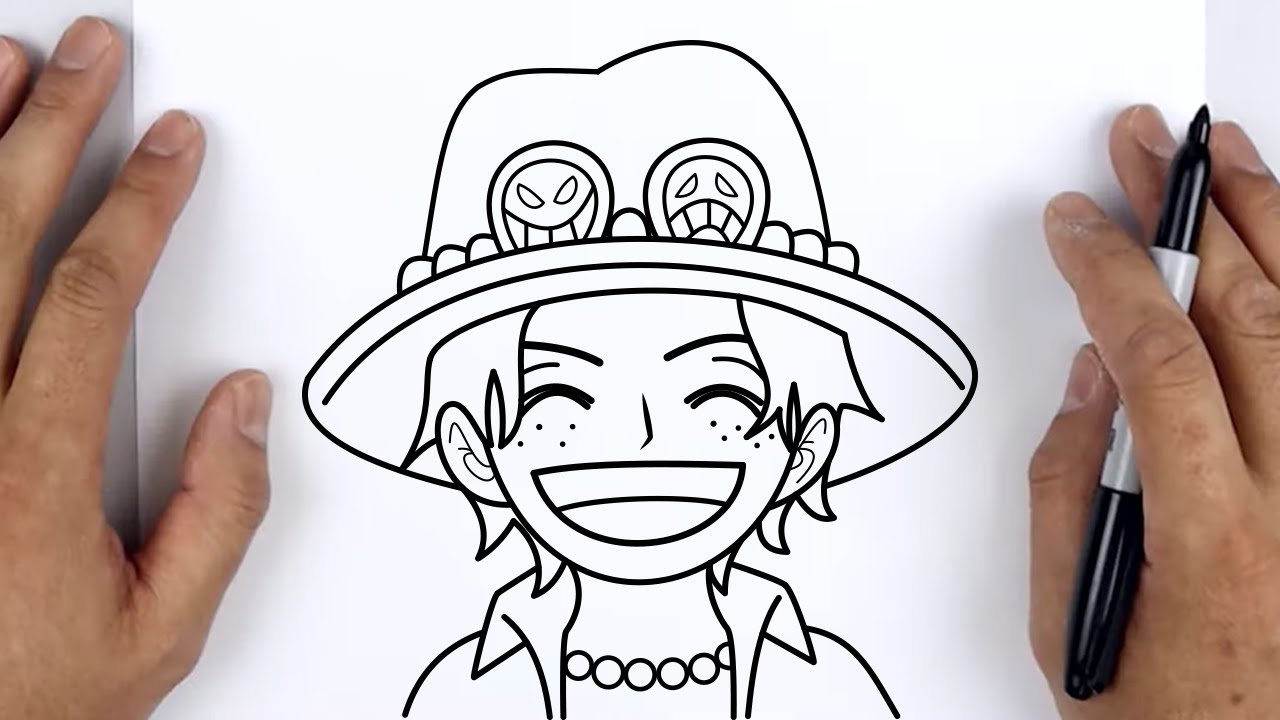 HOW TO DRAW PORTGAS D. ACE | One Piece - Easy Step By Step Tutorial For Beginners