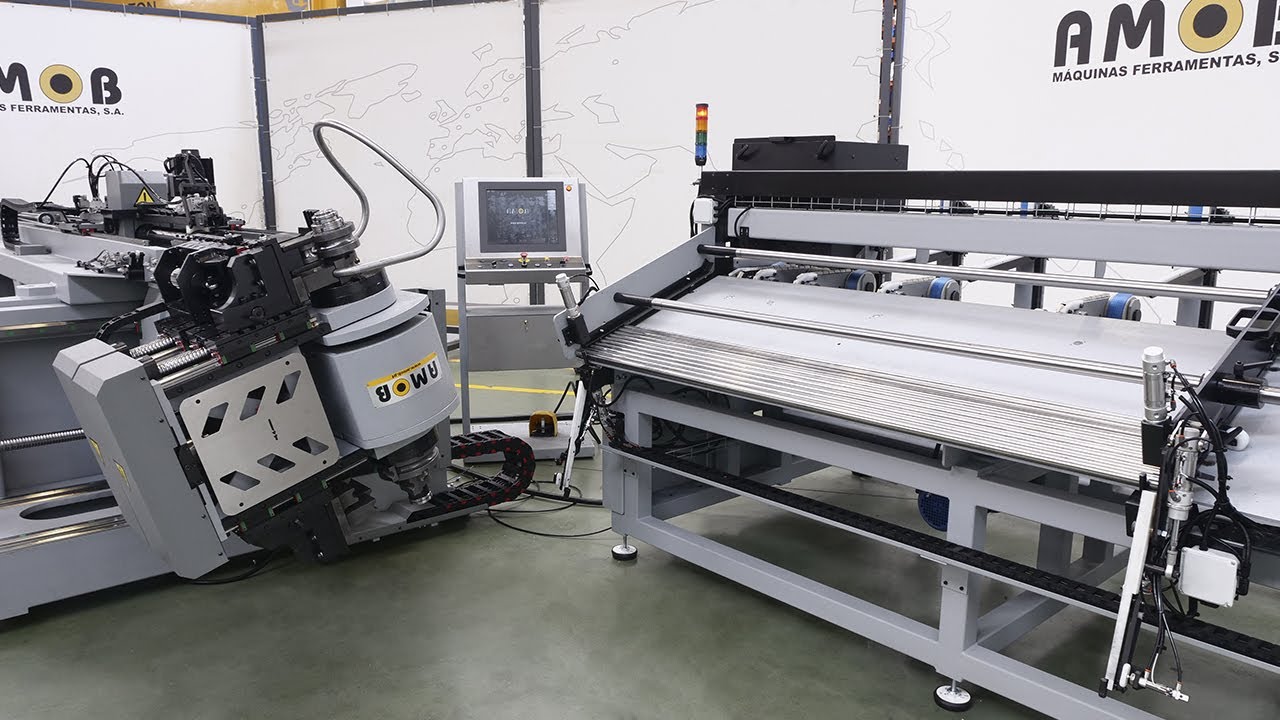Right and Left Fully Electric CNC Tube Bender eMOB42-2BEND / 25x1,5 / Automatic Feed Cell | AMOB