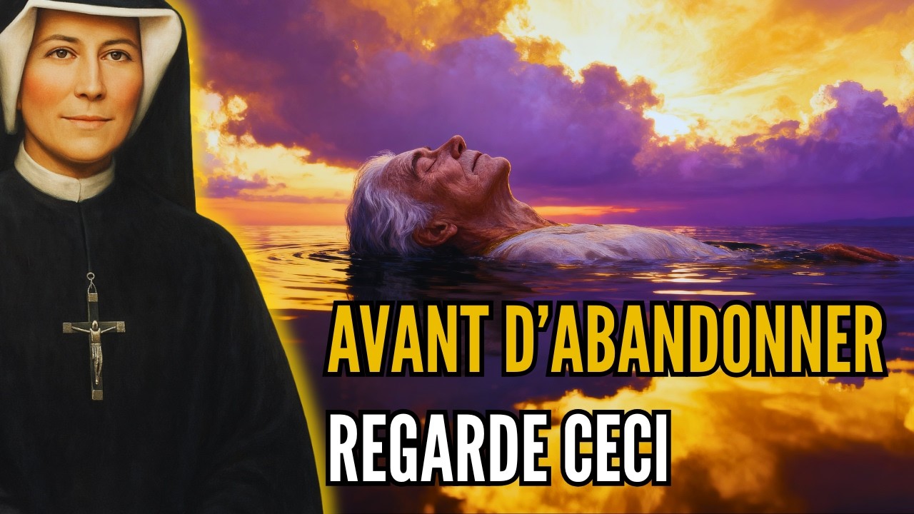 Quand tu es fatigué de tout, regarde ceci — Sainte Faustine