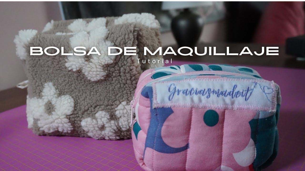 Diy bolsa de maquillaje/ MAKEUP BAG TUTORIAL