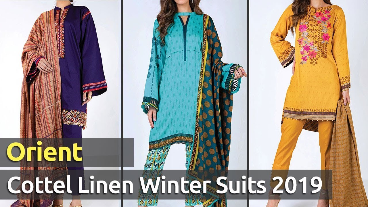 New ORIENT (COTTEL LINEN) Designer Winter Dresses 2019 | Latest Pakistani Winter Collections