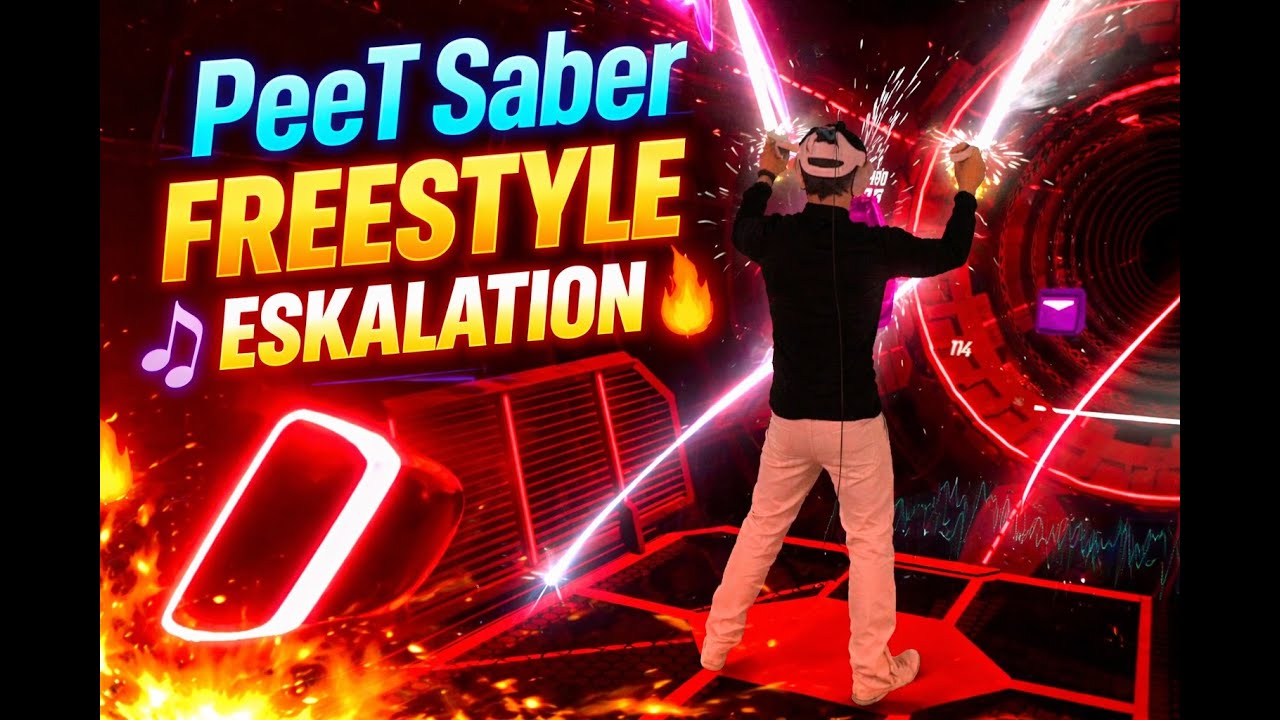 PeeT Saber | Beat Saber Mixed Reality – Freestyle Eskalation 🎶🔥 (Twitch Archiv 31.08.2021)