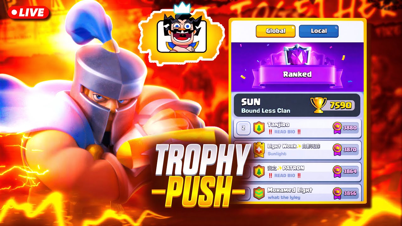 Trophy push 🏆#clashroyale #live