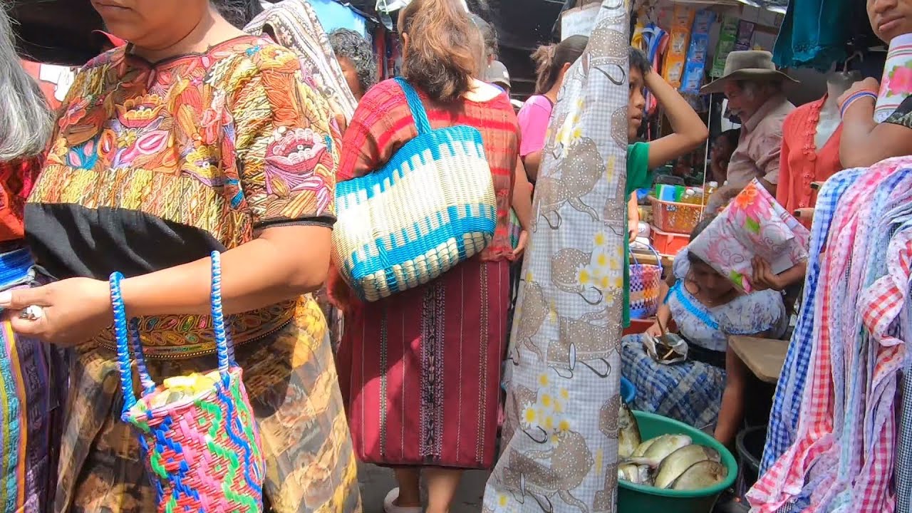 San Lucas Tolimán, Guatemala Waterfront and Central Market Walkthrough, February 25, 2020