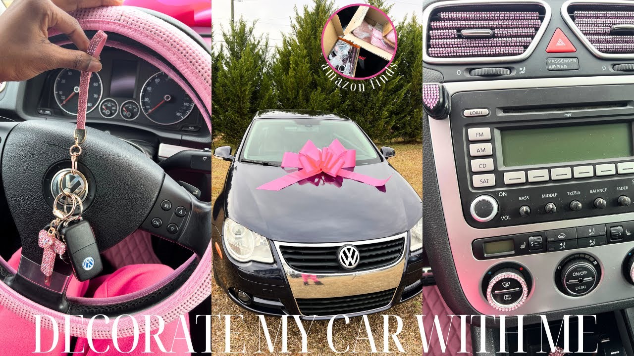 [DECORATE MY CAR WITH ME]: CAR TOUR + AMAZON FINDS + ALL PINK EDITION & MORE