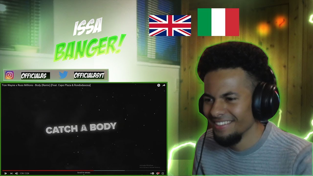 🔥🥇🇬🇧x🇮🇹Tion Wayne x Russ Millions - Body (Remix) Ft. Capo Plaza & Rondodasosa*REACTION*