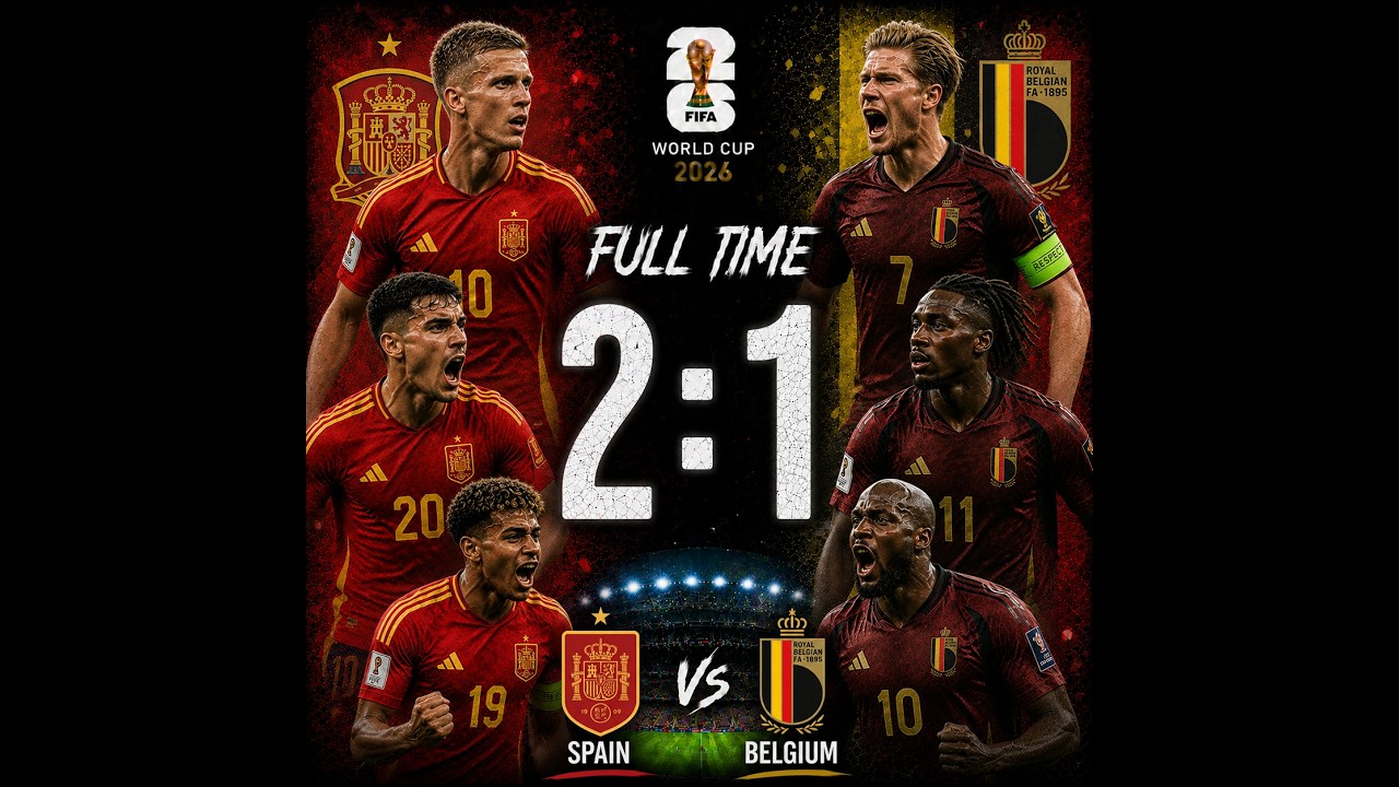🔥 SUPER SUB MIKEL MERINO! 🇪🇸 Spain 2:1 Belgium (World Cup 2026 Match Song)