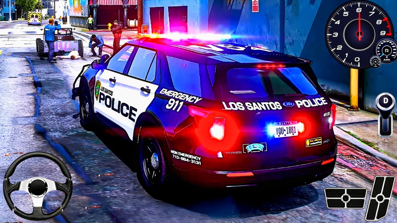 US Police 911 Emergency Car Driving Simulator - Real City Multi-Storey Driver 3D : Android Gameplay
