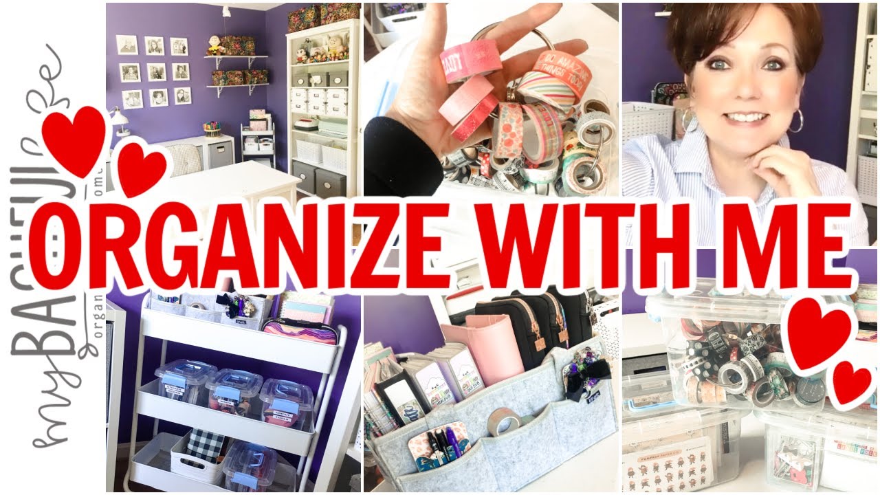 ORGANIZE WITH ME:  CRAFT ROOM : CRAFT SUPPLIES