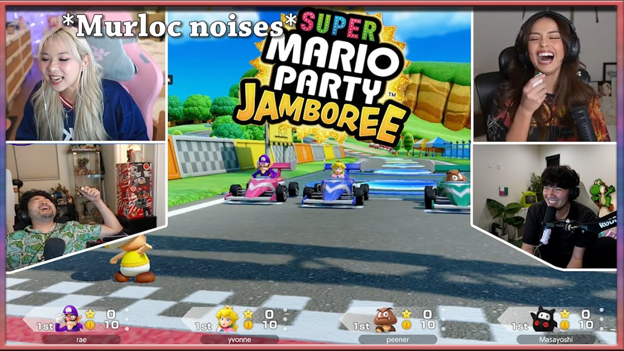 Yvonnie gets bullied first time playing Mario Party ft Valkyrae, PeterPark, Masayoshi | MultiCam