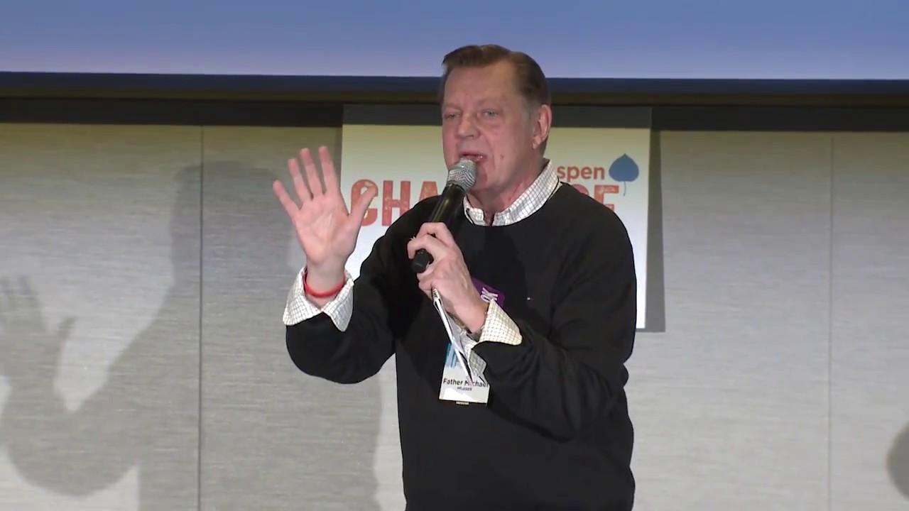Father Pfleger at the 2017 Aspen Challenge Opening Forum Chicago