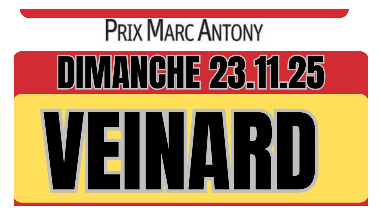 PRIX MARC ANTONY QUINT&Eacute; PMU ANALYSE PAR LE VEINARD AVEC COURSE PAR COURSE  DU 23.11.25