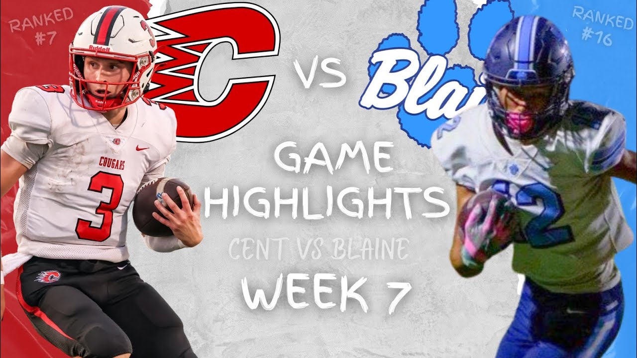 North Metro Rivals Go At It‼️ Centennial Cougars vs. Blaine Bengals - Full Highlights- Week 7