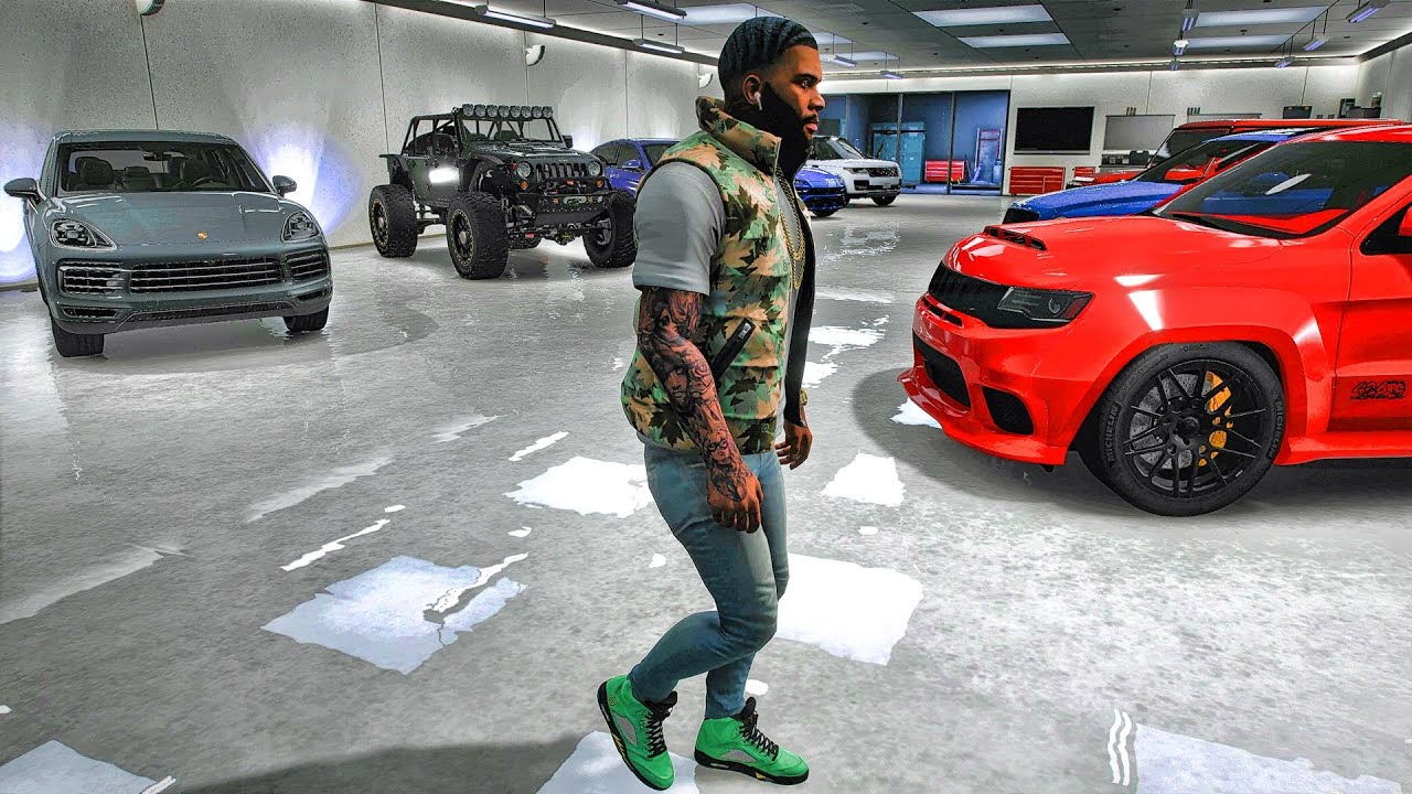 PLAYING as A Billionaire in GTA 5|| SUV GARAGE|| Let's go to work|| 4K