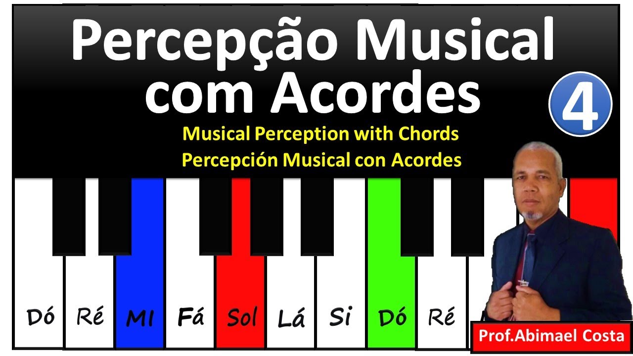 Percep&ccedil;&atilde;o Musical 4 Com Acordes no Campo Harm&ocirc;nico