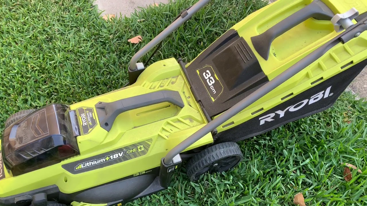ryobi 18v 33cm lawnmower
