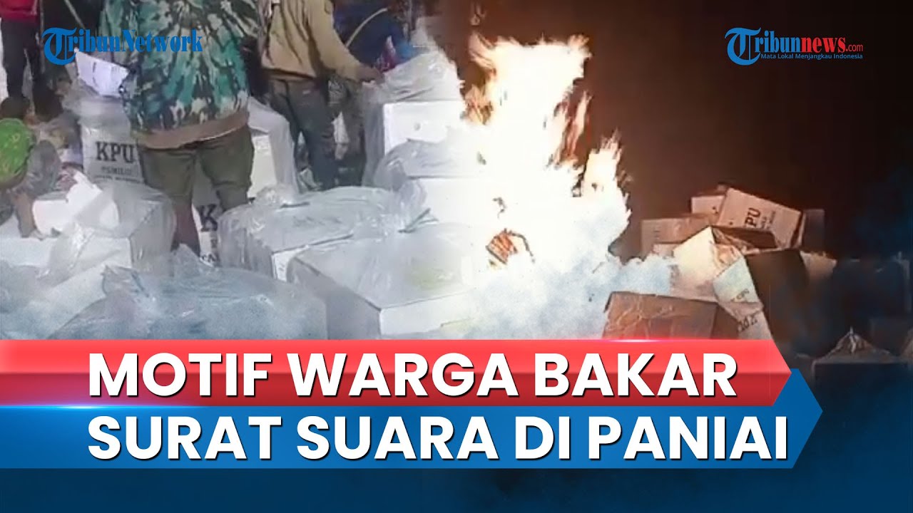 Motif Warga di Paniai Papua Tengah Bakar Kotak & Surat Suara, Kantor di Distrik Kena Amukan Massa