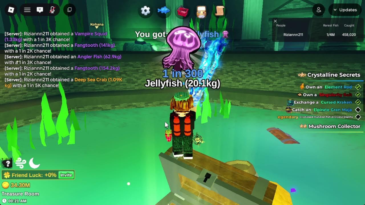 [AFK Stream] ROBLOX Fish It! #22 - King Crab, Depthseeker Ray, Giant Squid
