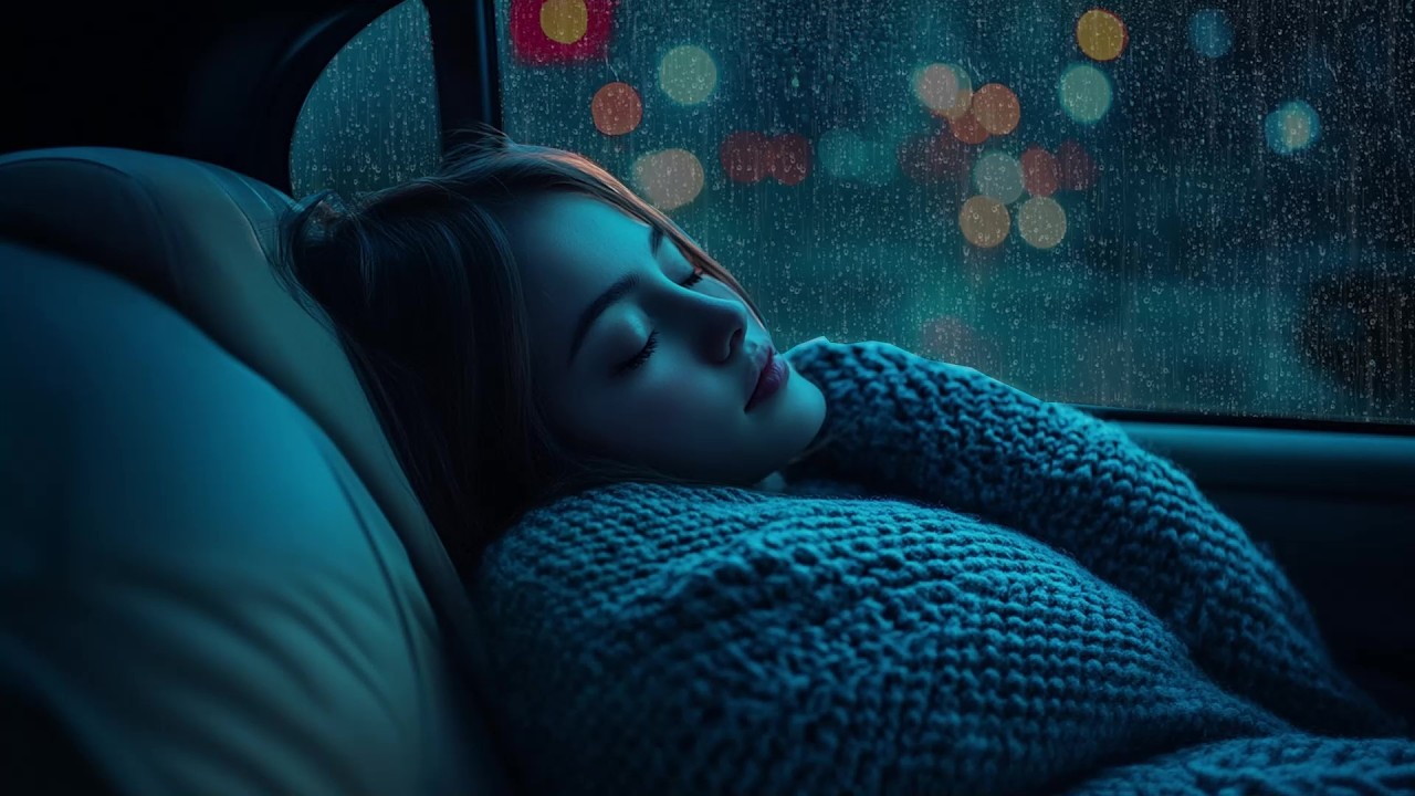🌧️ Perfect Sleep with Heavy Rain & Thunder on Car Driving City Streets in Epic Storm Night