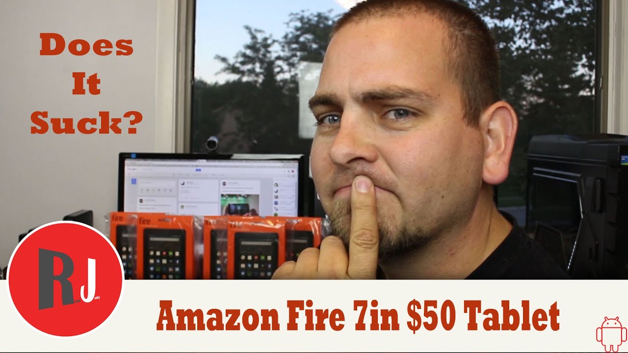 Распаковка и первые впечатления от планшета Amazon Fire 7 дюймов 5-го поколения за 50 долларов.