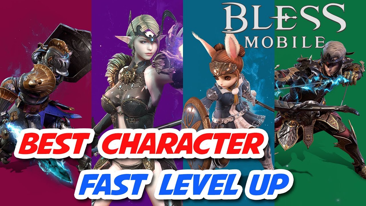 BLESS MOBILE | Who is the Best Class & Race for fast level up in character creation - Beginner Guide