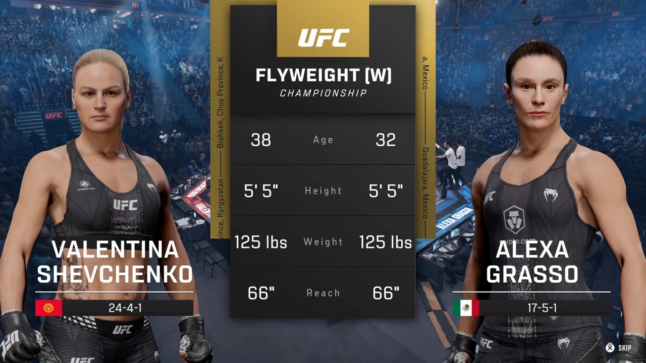 EA Sports UFC 6 Gameplay Valentina Shevchenko vs Alexa Grasso