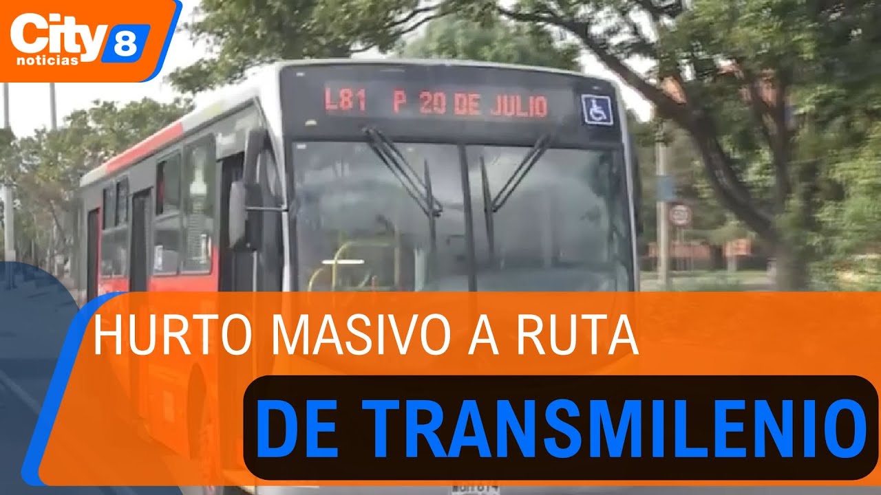 Asalto masivo en ruta de transporte masivo en Engativ&aacute; | CityTv