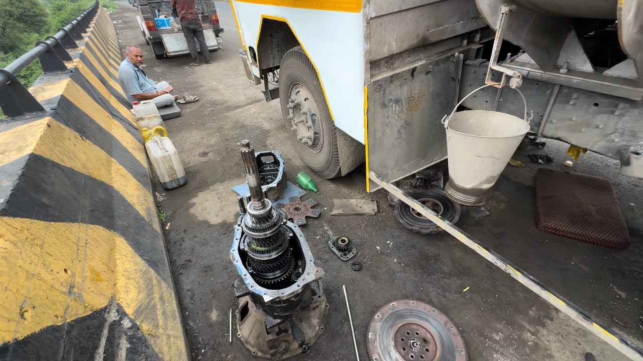 Tata 3118 truck ka gear box pura driver se Tut Gaya Jana pada raste mein kam karne ke liye