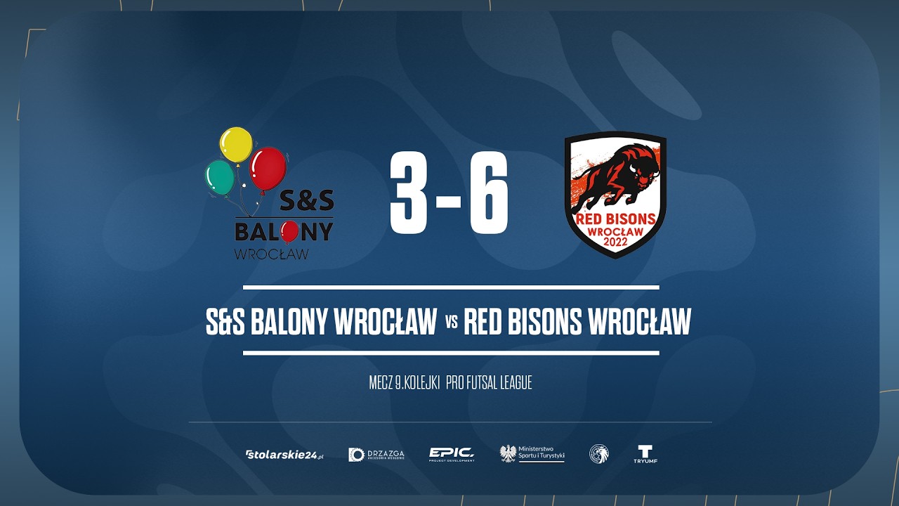Skrót | S&S BALONY WROCŁAW - RED BISONS WROCŁAW 3:6 | PRO LIGA, Sezon Zima 2026 - 07.03.2026