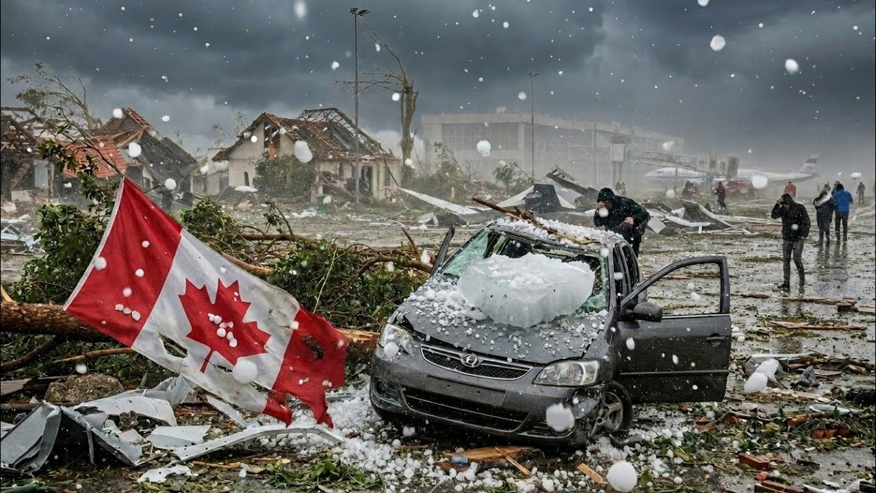 Canada Weather Chaos: Snow in Edmonton, Giant Hail and Severe Storms Slam Alberta Communities