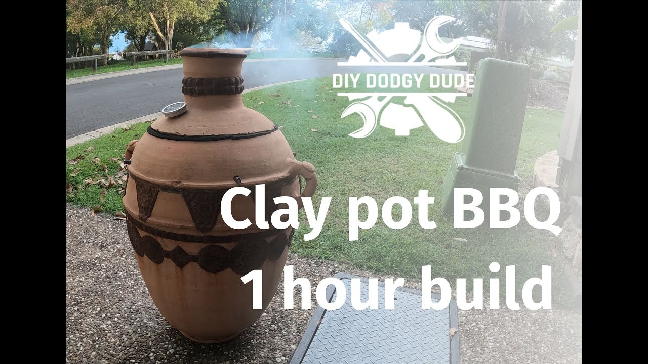 Clay pot BBQ Smoker 1 hour build