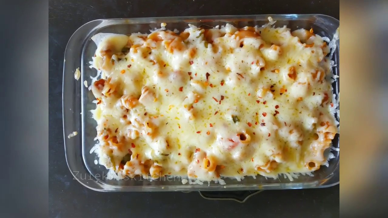 Deluxe Chicken Recipe | Bake Dish | Cheesy Chicken Pasta Recipe | Zulekhas Kitchen Recipes