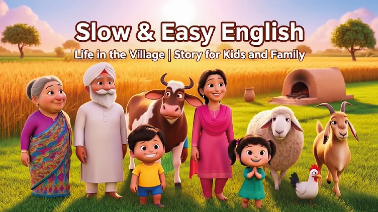 A Beautiful Village Life 🌾 | Learn English Through Family Adventures (Animated Story)| Part 4